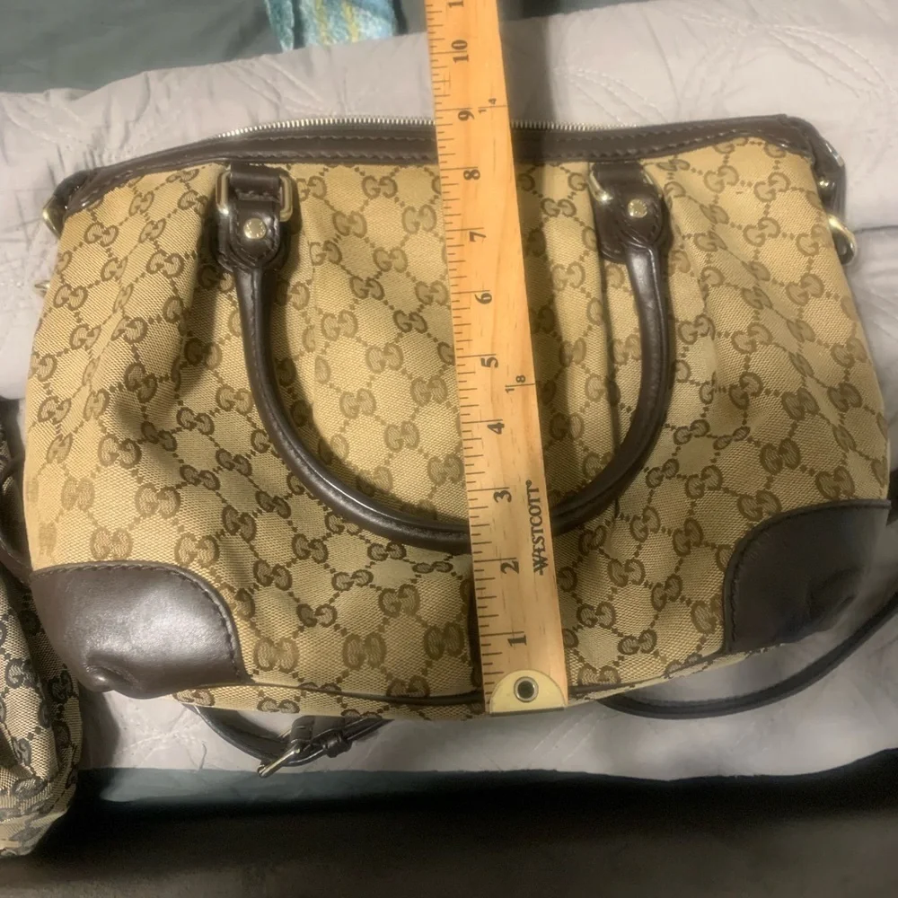 Gucci Sukey Brown and Tan Women's Bag & Wallet Bundle comes with dust bag